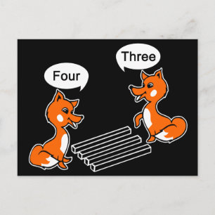 Optische Illustration Trick Black Postkarte