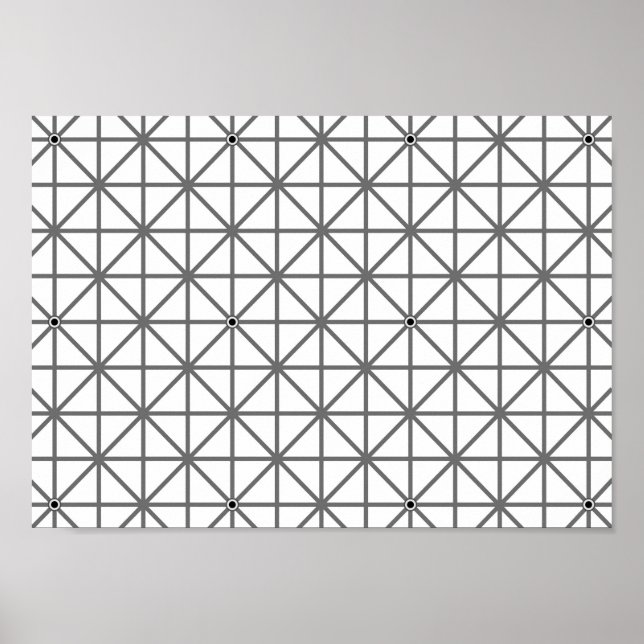 optische Illustrationshintergrund Textur Geomet Poster (Vorne)