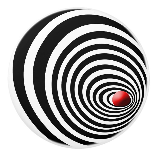 Optische Kunst des Uhrentunnels Keramikknauf (Vorderseite)