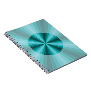 Optische Täuschung Aqua Notizbuch Notizblock