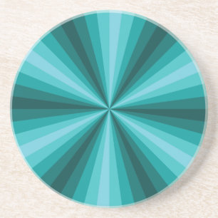 Optische Täuschung Aqua Untersetzer