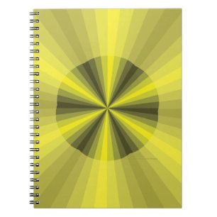 Optische Täuschung Gelbes Notizbuch Notizblock