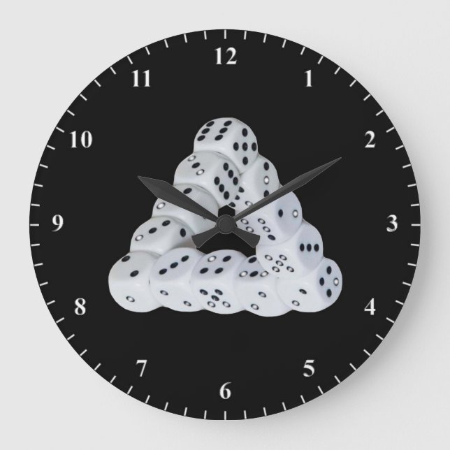 optische Täuschung Große Wanduhr (Vorderseite)