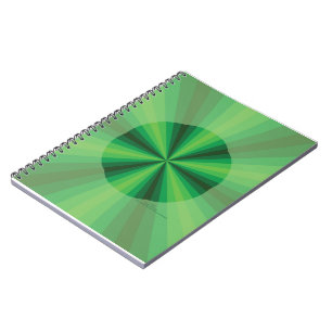 Optische Täuschung Grüne Notizbuch Notizblock