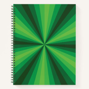 Optische Täuschung Grüne Spirale Notizbuch