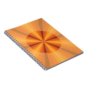 Optische Täuschung Orange Notizbuch Notizblock