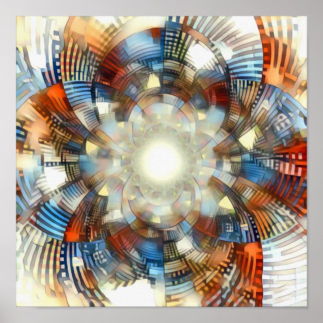 optische Täuschung Poster (Vorne)