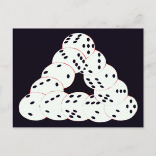 optische Täuschung Postkarte