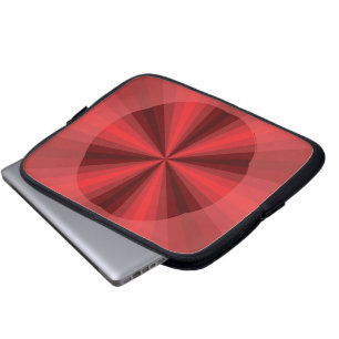 Optische Täuschung rotes Laptop-Case Laptopschutzhülle