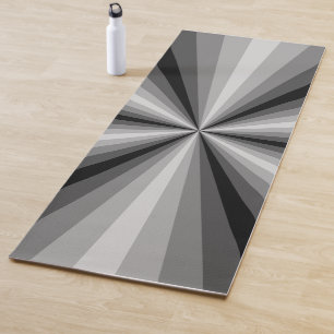 Optische Täuschung Schwarze Yoga-Matte Yogamatte