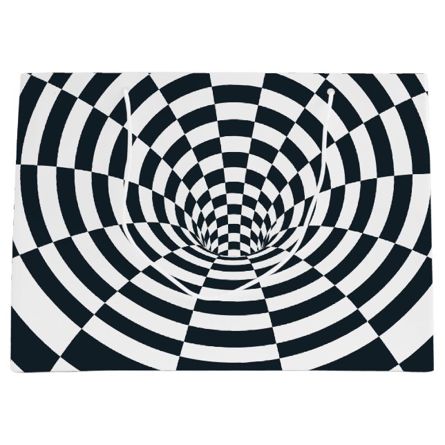 Optischer Illusionstunnel Große Geschenktüte (Vorderseite)