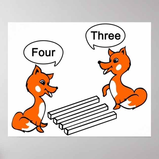 Optischer Illustrationstrick Poster (Vorne)