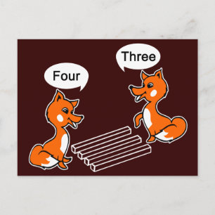 Optischer Illustrationstrick Postkarte