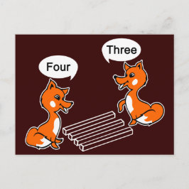 Optischer Illustrationstrick Postkarte