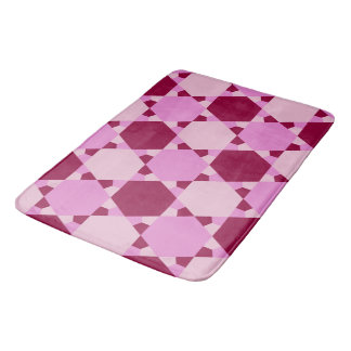 Optisches Illusionsmuster für Girl-Pink-Dreieck Badematte