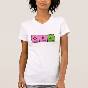 Optisches Periodenname-Shirt T-Shirt