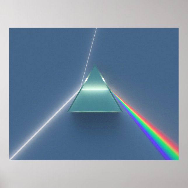 Optisches Prismenaufbrechen und Reflektieren von L Poster (Vorne)