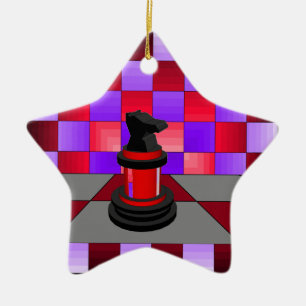 Optisches Ritter-Schach CricketDiane 2013 Keramikornament