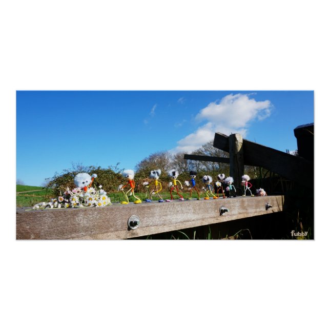 Optocht van Fubby's naar felicitatie. Poster (Vorderseite)