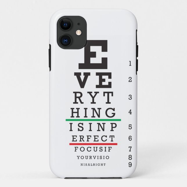 Optometrie-Augen-Diagramm Case-Mate iPhone Hülle (Rückseite)