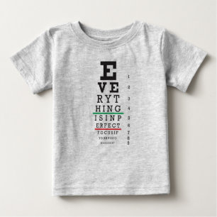 Optometrie-Augen-Diagramm-Illustration Baby T-shirt