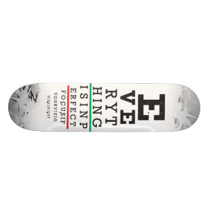 Optometrie-Augen-Diagramm-Illustration Skateboard