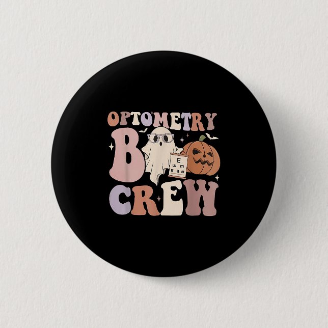 Optometrie-Crew Optometrie Boo Crew Halloween Opti Button (Vorderseite)