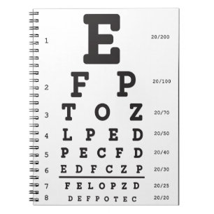 Optometrie-Foto-Notebook Notizblock