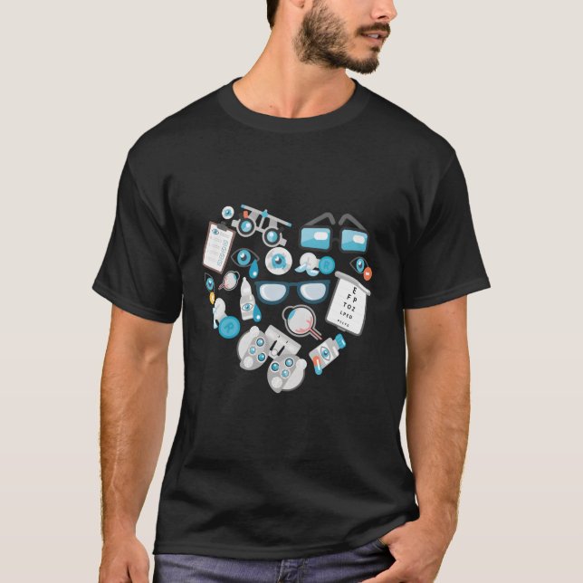 Optometrie Future Optometrist Optical Assistant Ey T-Shirt (Vorderseite)