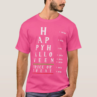 Optometrie Halloween Optometriker Augenarzt Trick T-Shirt
