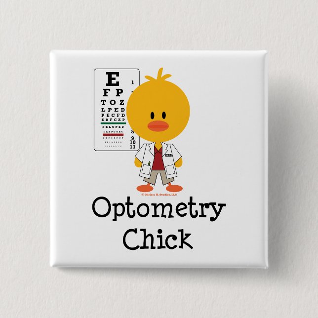 Optometrie-Küken-Knopf Button (Vorderseite)