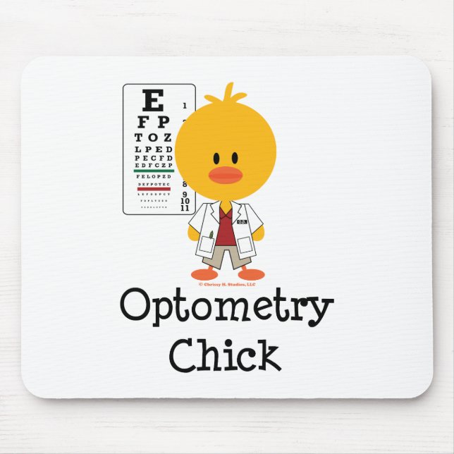 Optometrie-Küken Mousepad (Vorne)