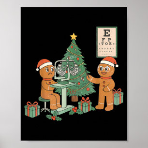 Optometrie Lebkuchen Weihnachten Optiker Sehkraft Poster
