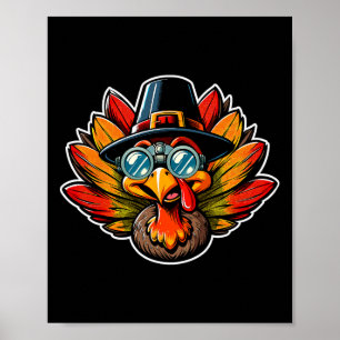 Optometrie Thanksgiving Truthahn Optometriker Auge Poster
