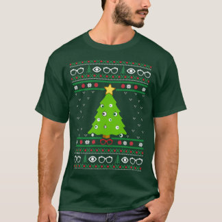 Optometrie Weihnachten Ugly Sweater Design Oh Opto T-Shirt