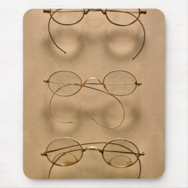 Optometriker - Einfache goldene Rahmen Mousepad (Vorne)