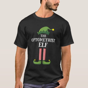 Optometriker Elf Matching Family Group Weihnachten T-Shirt