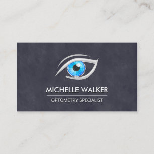 Optometriker   Eye Lens Logo Visitenkarte