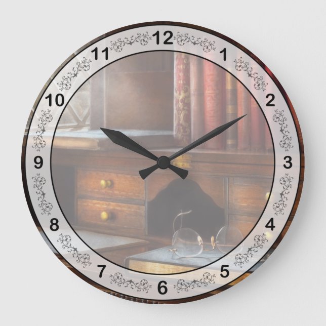 Optometriker - Gläser - Karrierewege Große Wanduhr (Vorderseite)