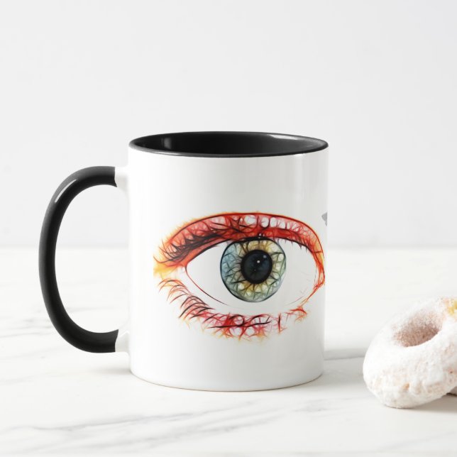 Optometriker Ophthalmologe "Auge Destiny Destiny" Tasse (Mit Donut)
