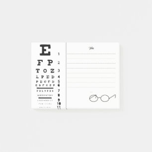 Optometriker Ophthalmologe Eye Destiny's Schicksal Post-it Klebezettel