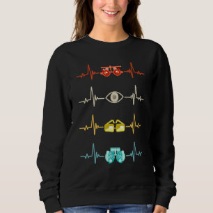 Optometriker Optometrie Ophthalmologe Hefe Sweatshirt