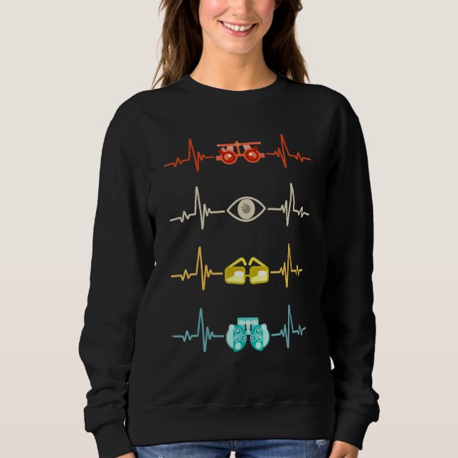 Optometriker Optometrie Ophthalmologe Hefe Sweatshirt (Vorderseite)