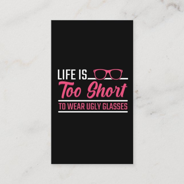 Optometriker Optometriker Spaß Augenarzt Visitenkarte (Vorderseite)