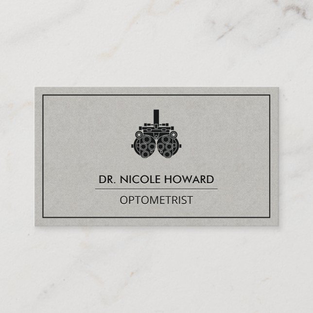 Optometriker | Phoropter Visitenkarte (Vorderseite)