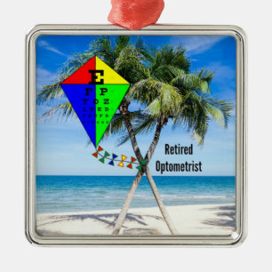 Optometriker, Spaß-Lizenzschild Ornament Aus Metall