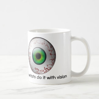 Optometriker tun es mit Vision Tasse