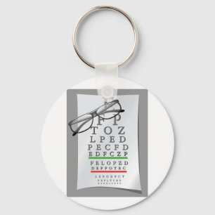 Optometrist Chart Keychain Schlüsselanhänger