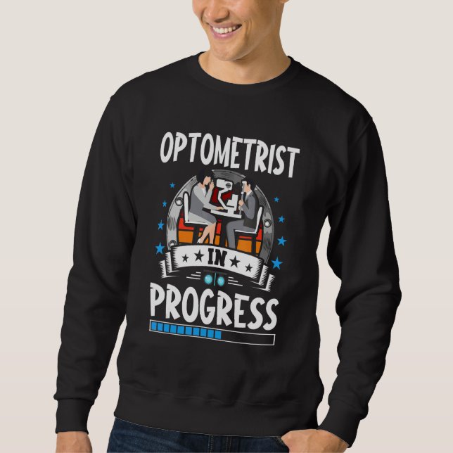 Optometrist in Ausbildung Trainee Student Sweatshirt (Vorderseite)