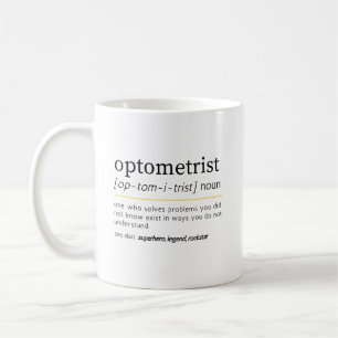 Optometrist Substantiv Definition Augenpflege Humo Kaffeetasse